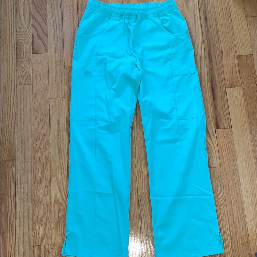 Turquoise Dickies Scrub pants